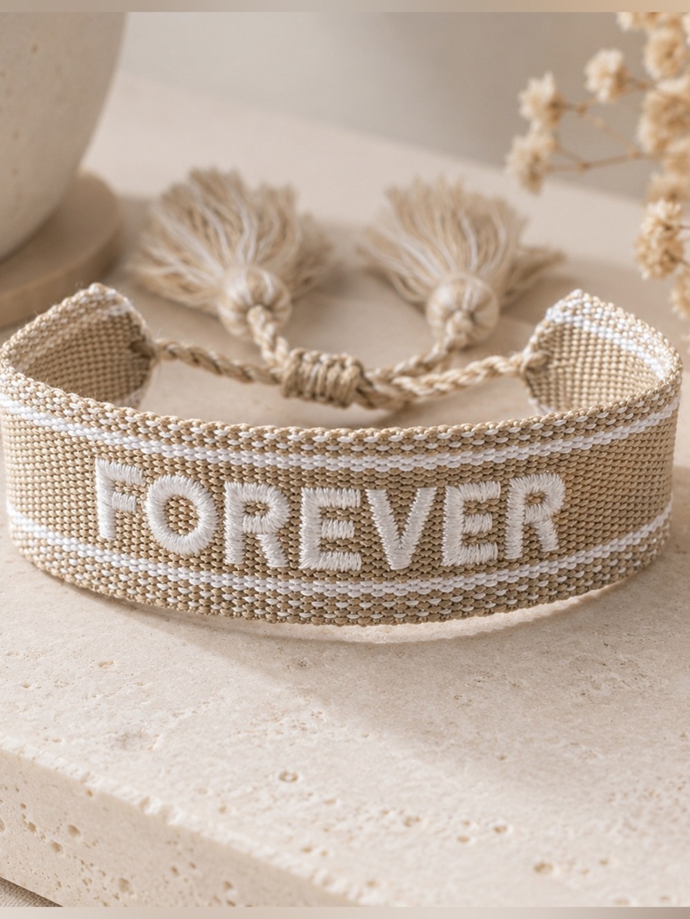 Forever Graphic Woven Bracelet